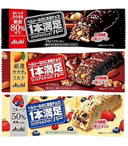 Amazon.co.jp: アサヒグループ食品 1本満足バー シリアルチョコ 38g 72